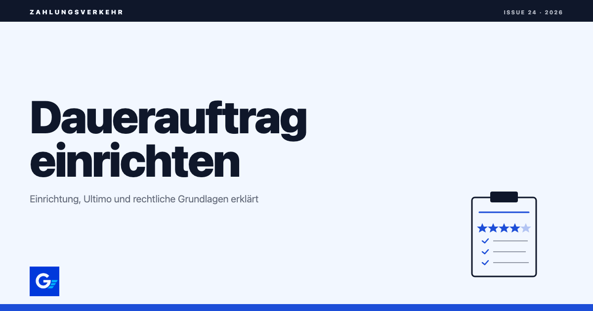 girokonto.io: Dauerauftrag einrichten