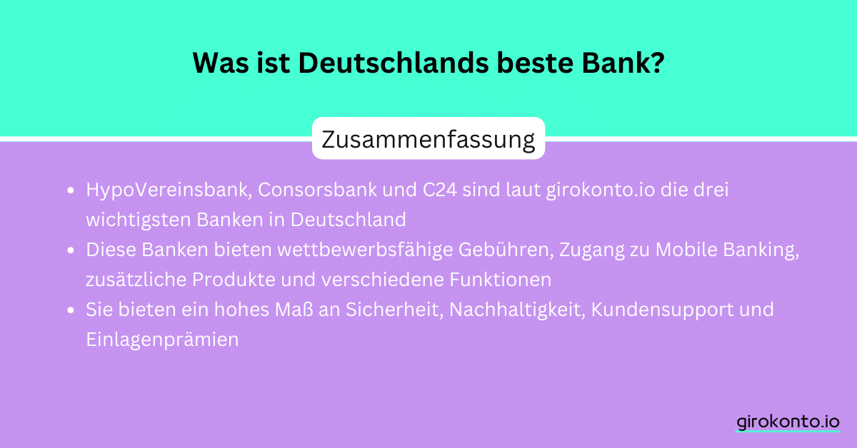 Was ist Deutschlands beste Bank? girokonto.io