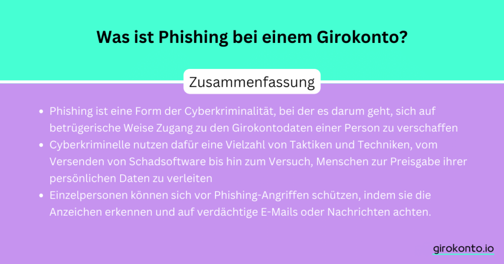 Was ist Phishing bei einem Girokonto?
