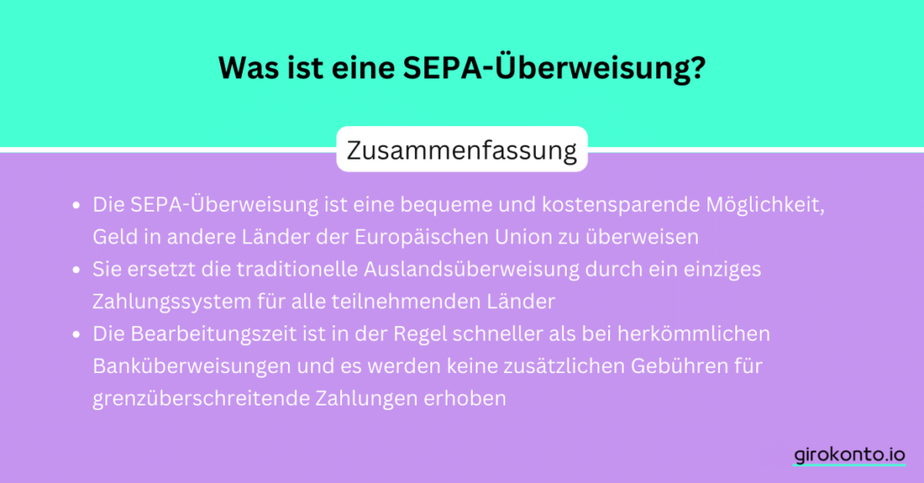 Was ist eine SEPA-Überweisung?
