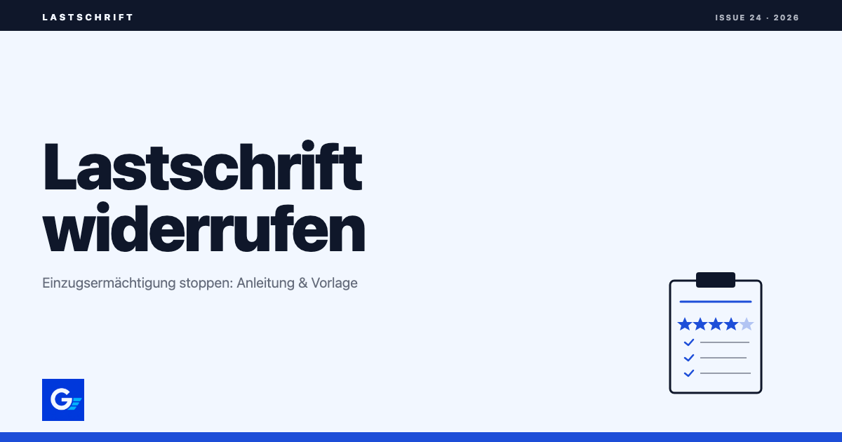 girokonto.io: Einzugsermächtigung widerrufen