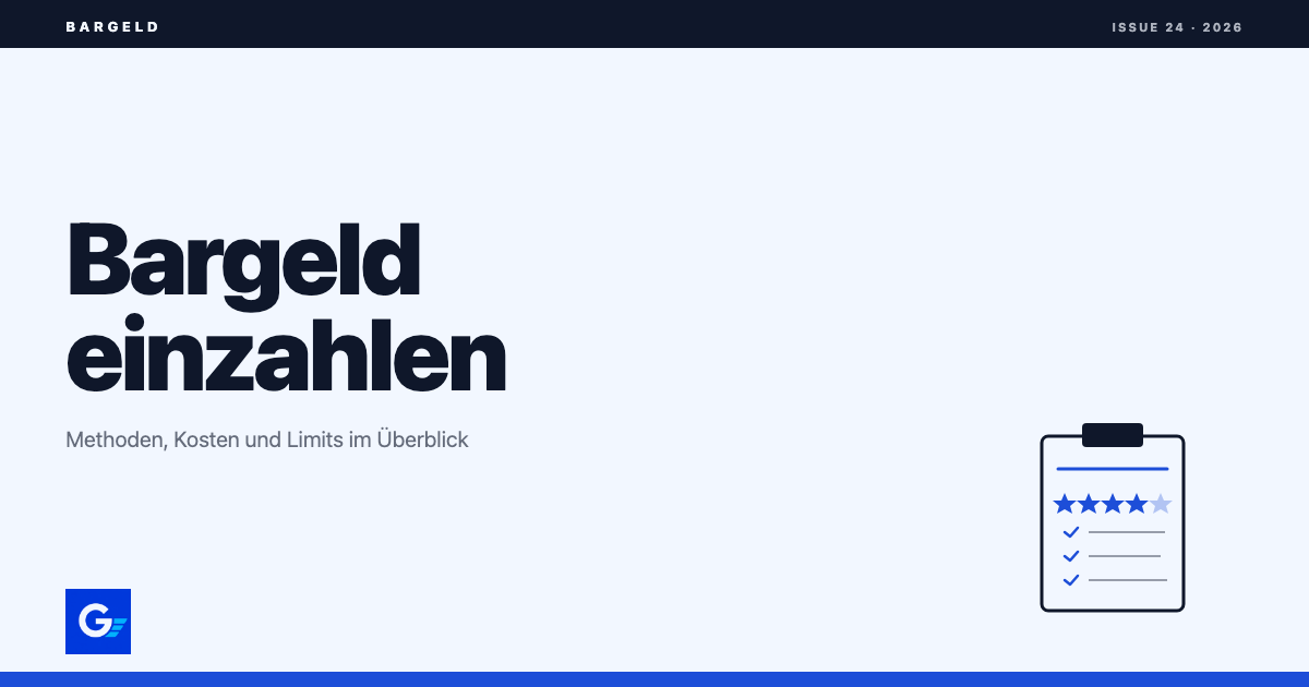 girokonto.io: Bargeld einzahlen: Methoden, Kosten und Limits
