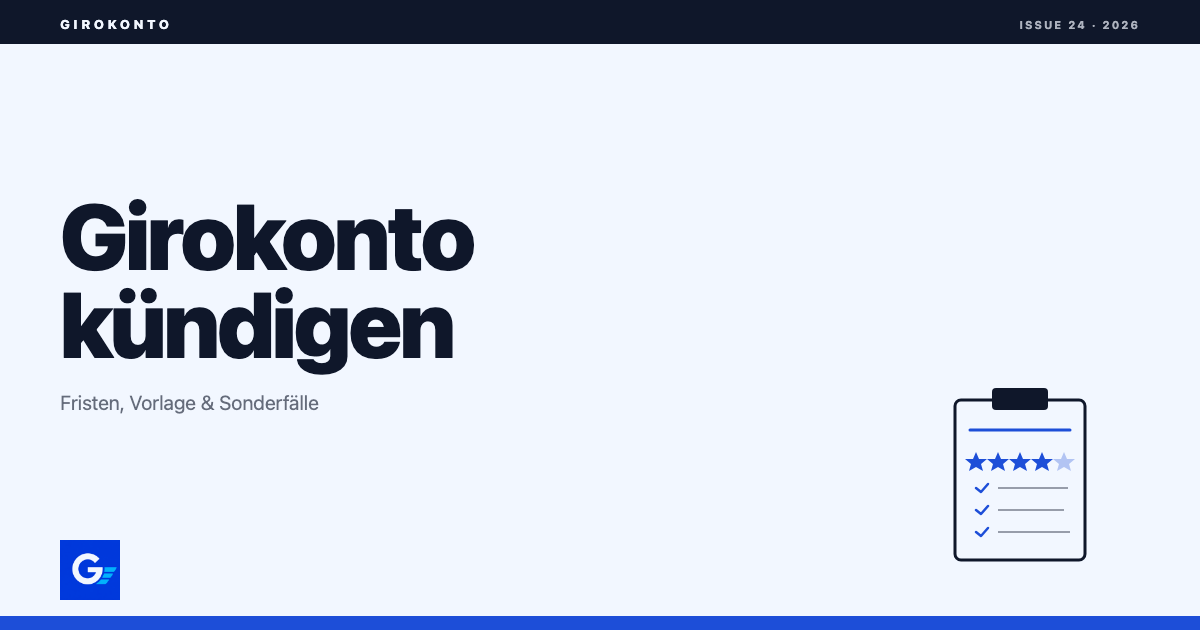 girokonto.io: Girokonto kündigen