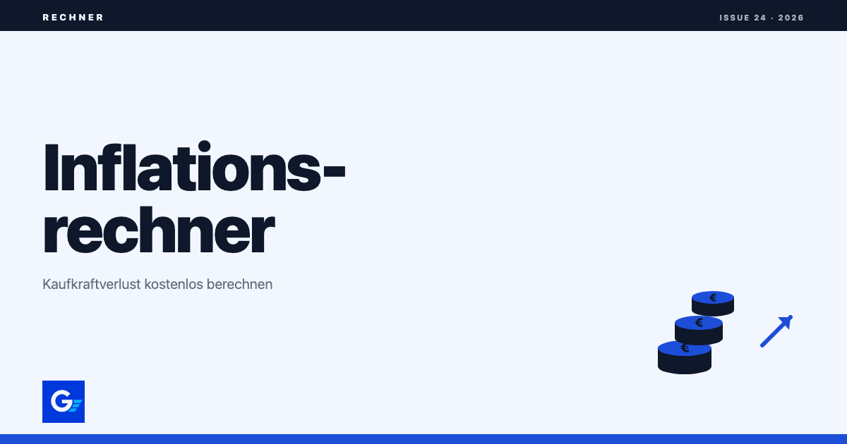 girokonto.io: Inflationsrechner: Kaufkraftverlust berechnen