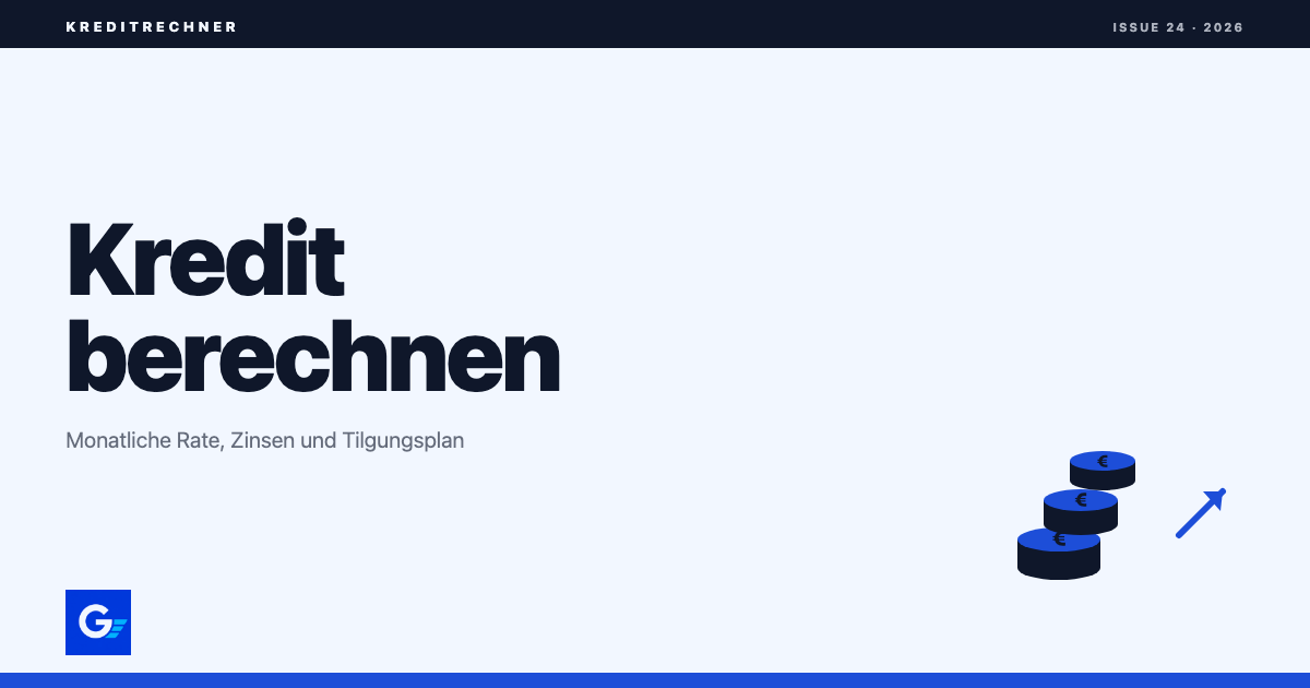 girokonto.io: Kreditrechner – Kredit und Zinsen berechnen