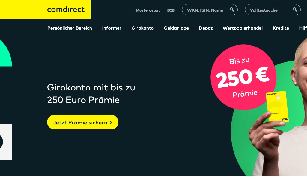 Screenshot comdirect