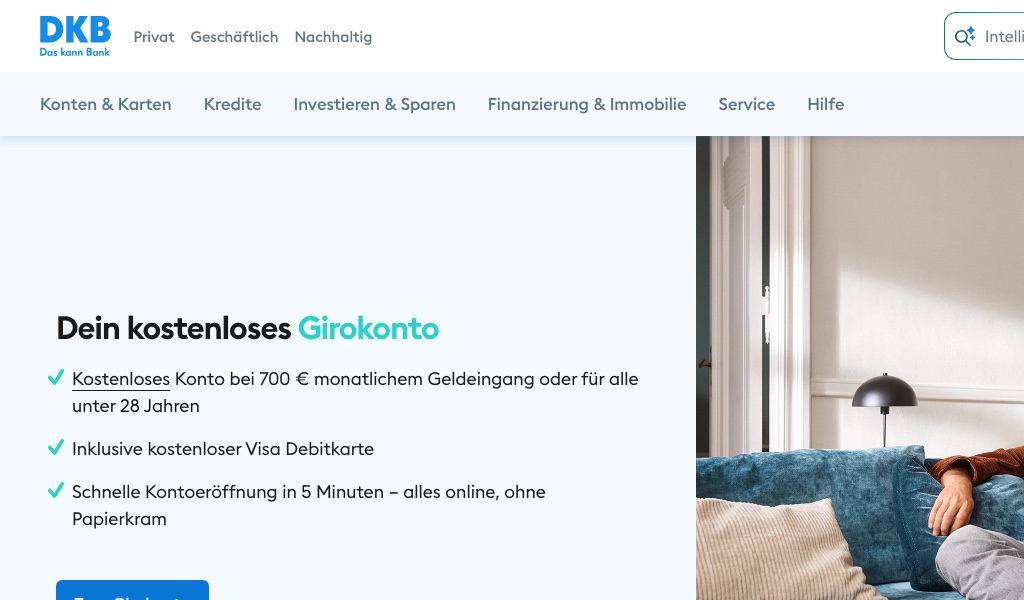 Screenshot DKB