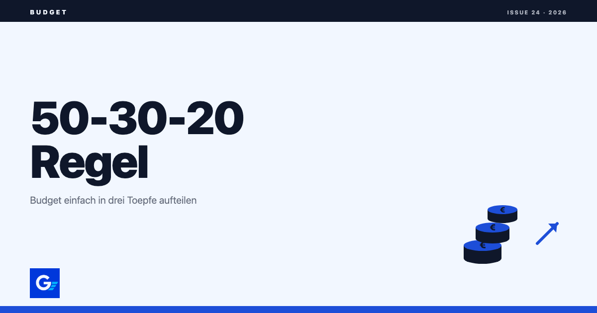 girokonto.io: Die 50-30-20-Regel erklaert