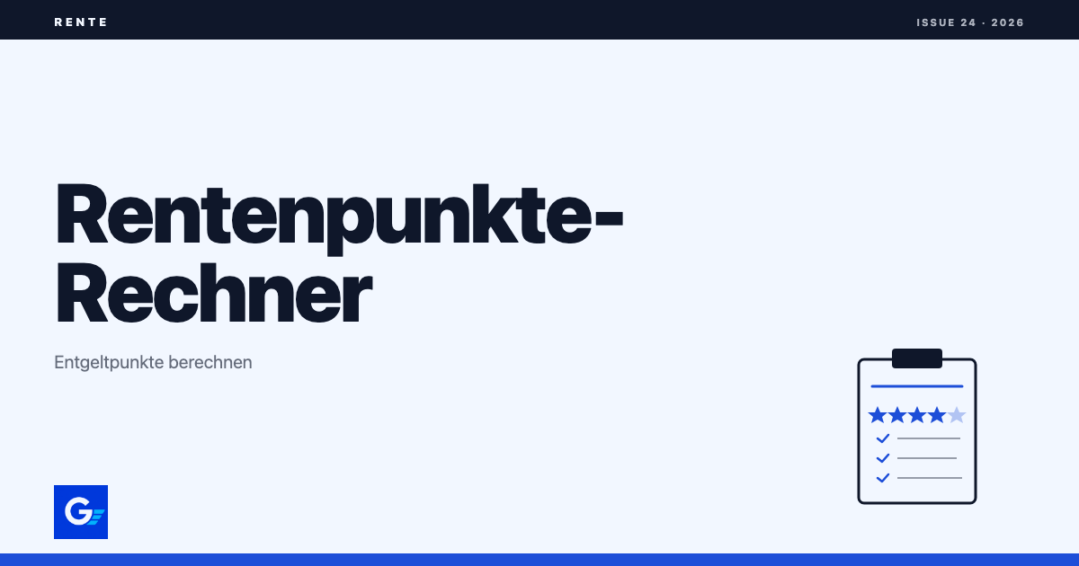 girokonto.io: Rentenpunkte-Rechner – Entgeltpunkte berechnen