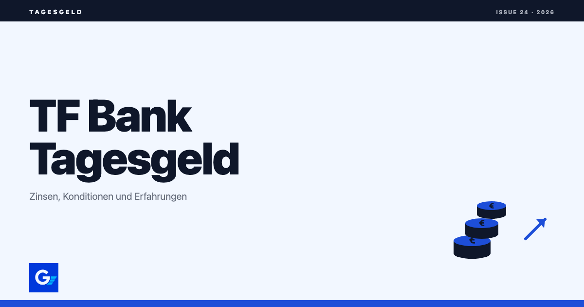girokonto.io: TF Bank Tagesgeld: Zinsen, Konditionen und Erfahrungen