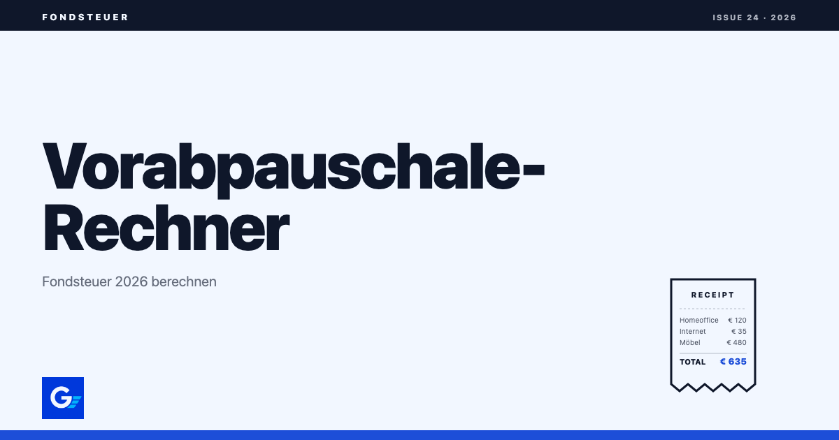 girokonto.io: Vorabpauschale-Rechner: Fondsteuer berechnen