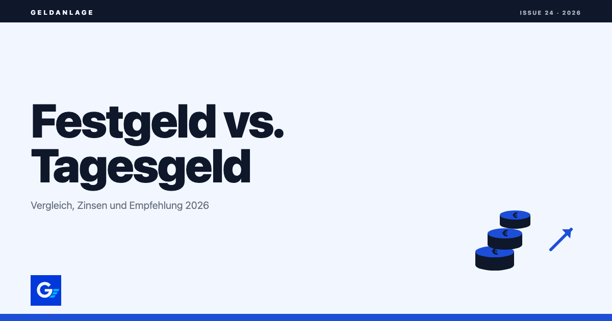 girokonto.io: Festgeld vs. Tagesgeld Vergleich 2026