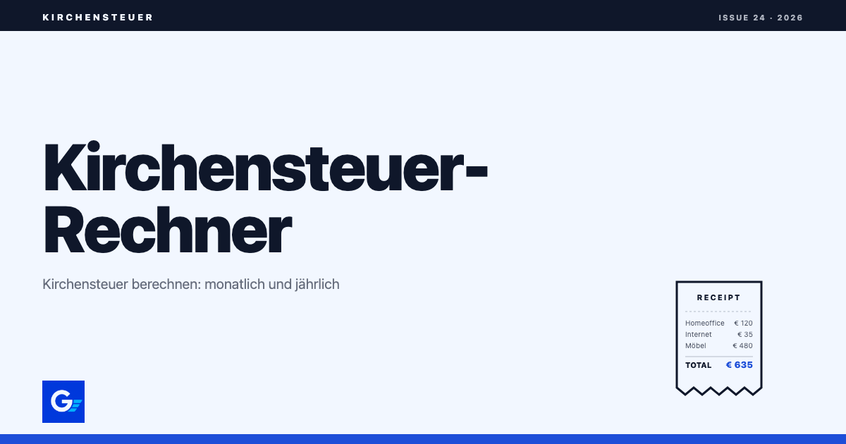 girokonto.io: Kirchensteuer-Rechner 2026